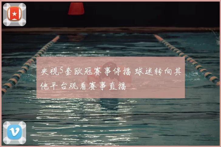 央视5套欧冠赛事停播 球迷转向其他平台观看赛事直播